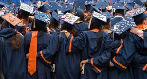 Syracuse University students on graduation day