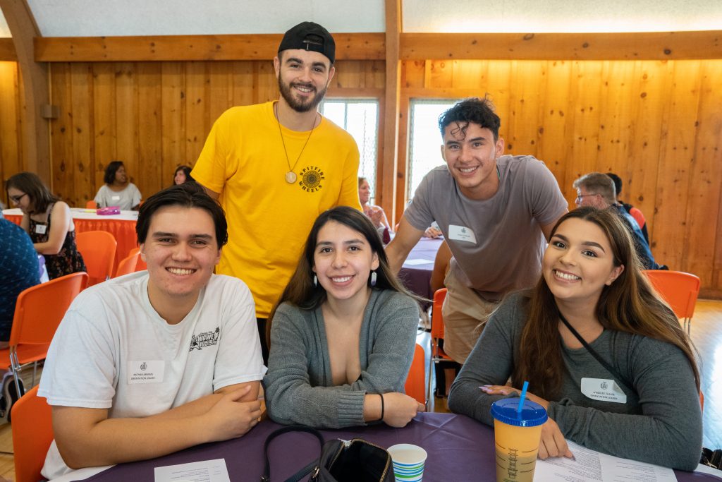 Students at the early orientation sponsored by the University's Native Students Program.