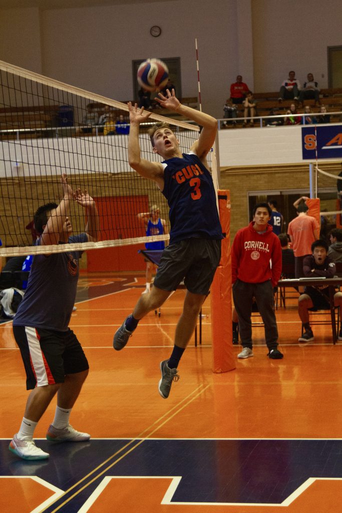 Seth '21 is a member of the Men's Club Volleyball team. Photo courtesy of Seth Reed.