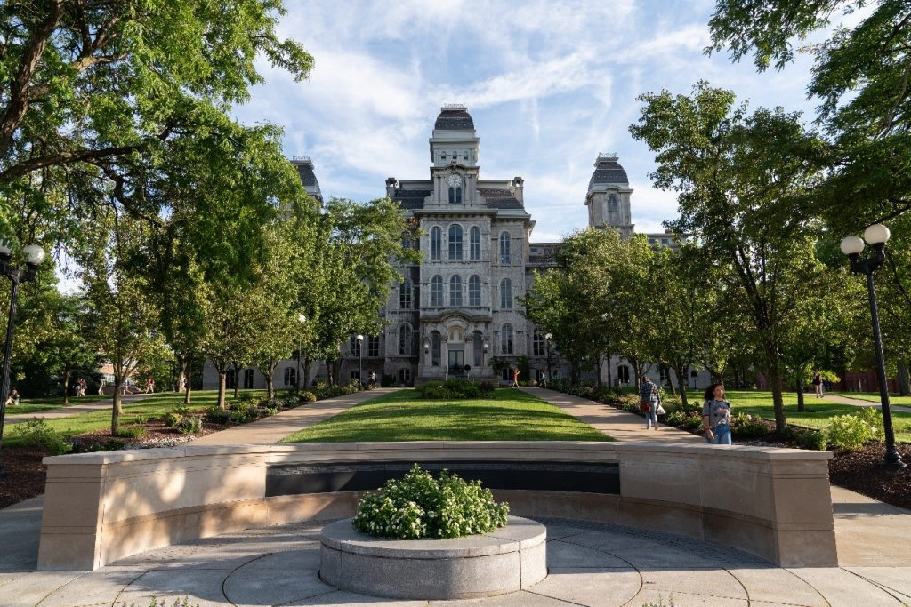 The Hall of Languages is home to Syracuse's College of Arts and Sciences.