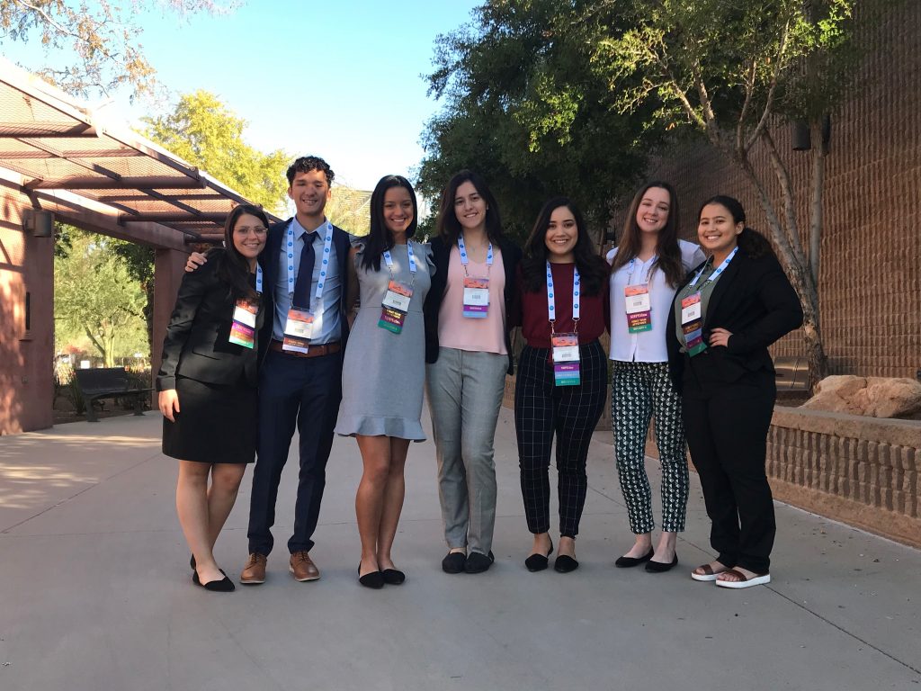 Edgardo '21 and fellow Syracuse University SHPE members at the 2019 SHPE National Convention in Phoenix, AZ.