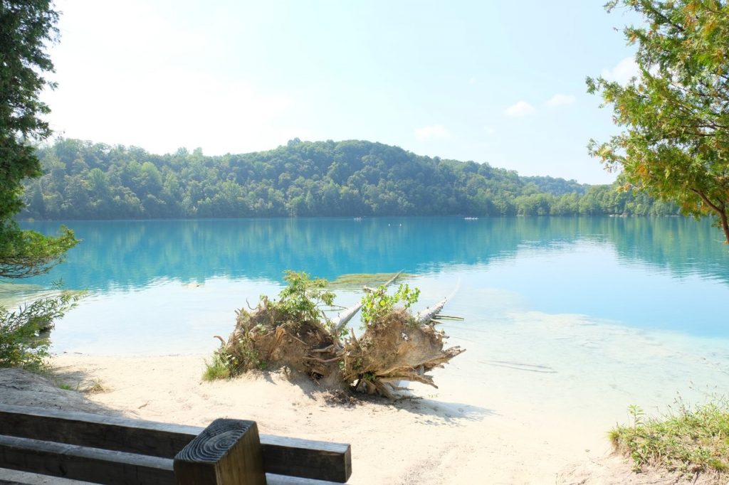 Green Lakes State Park is home to hiking trails, disc golf and a swimming beach. Photo courtesy of VisitSyracuse.com